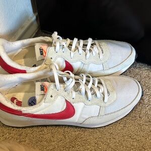 Nike Red and White Athletic Shoes